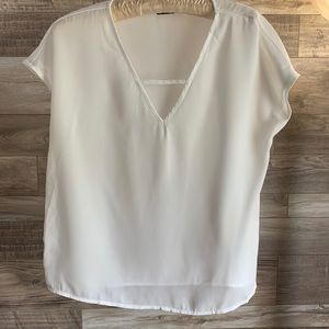 White v neck blouse